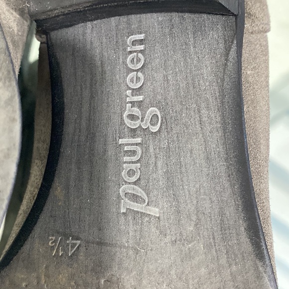 Paul Green Suede Leather Slip On Grey Shoes in size 7 - Picture 11 of 12